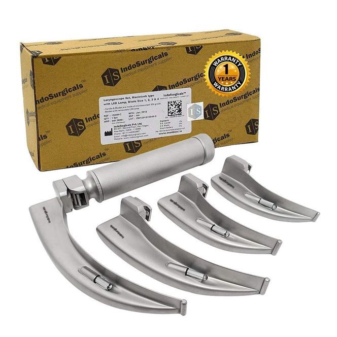 LED Laryngoscope Set Macintosh (1 Year Warranty)