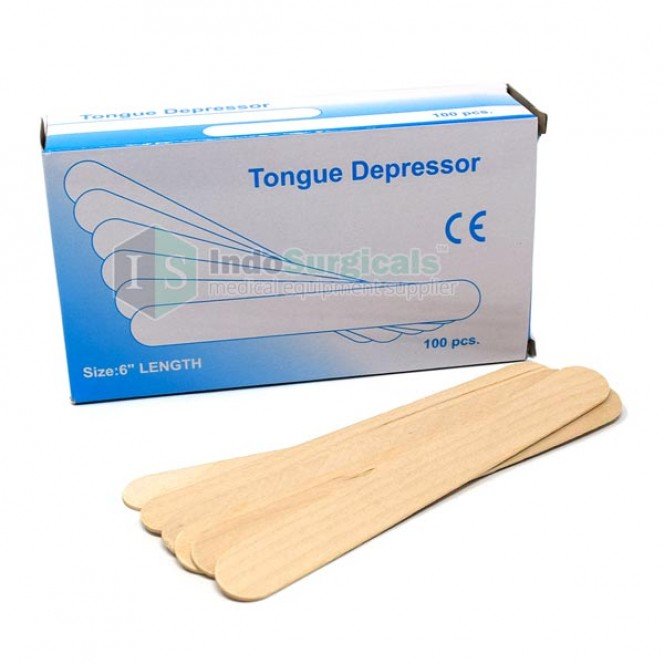 Non-Sterile Standard Wooden Tongue Depressor (Pack of 100 Pcs.)